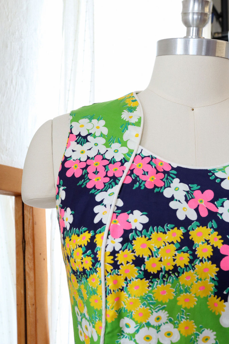 Technicolor Floral Pocket Sheath S/M