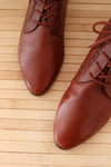 Mahogany Leather Booties 8