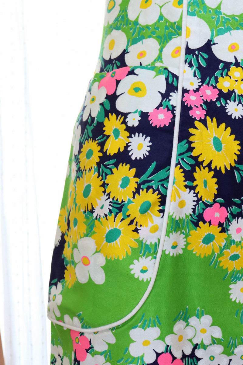 Technicolor Floral Pocket Sheath S/M