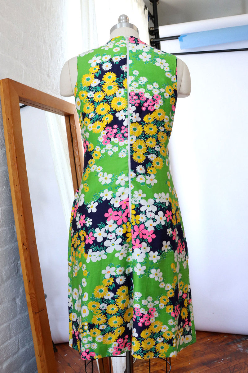 Technicolor Floral Pocket Sheath S/M