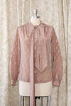 Dapper Dandy Mauve Blouse S/M