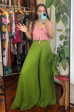 Pear Pleated Palazzos XS/S