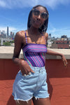Baby Blue Wrangler Cut Offs XS