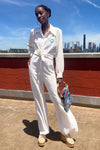 Oatmeal Embroidered Lounge Suit M-M/L