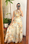 Lilli Diamond Antiqued Floral Jumpsuit S/M