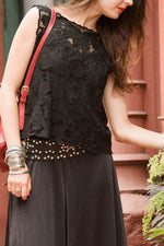 Bali at dusk lace top M/L