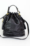 Donna Karan leather feed bag