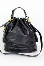 Donna Karan leather feed bag