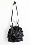 Donna Karan leather feed bag