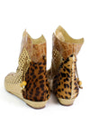 Leopard Tribal Ankle Boots 7