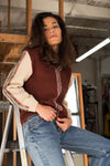 Feather Stitch 70s Sweater S