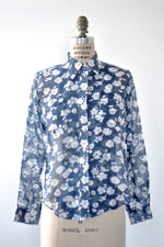 Sheer Floral Blouse S/M