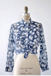 Sheer Floral Blouse S/M