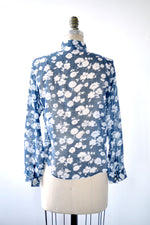 Sheer Floral Blouse S/M