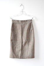 Gray Gucci Suede Skirt XS