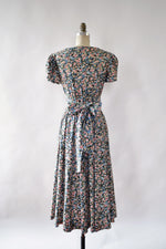 Black Floral Petal Dress M/L
