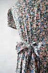 Black Floral Petal Dress M/L