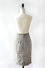 Gray Gucci Suede Skirt XS