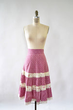 Rosebud Prairie Skirt S