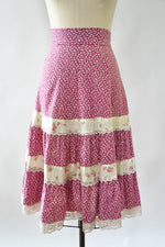 Rosebud Prairie Skirt S