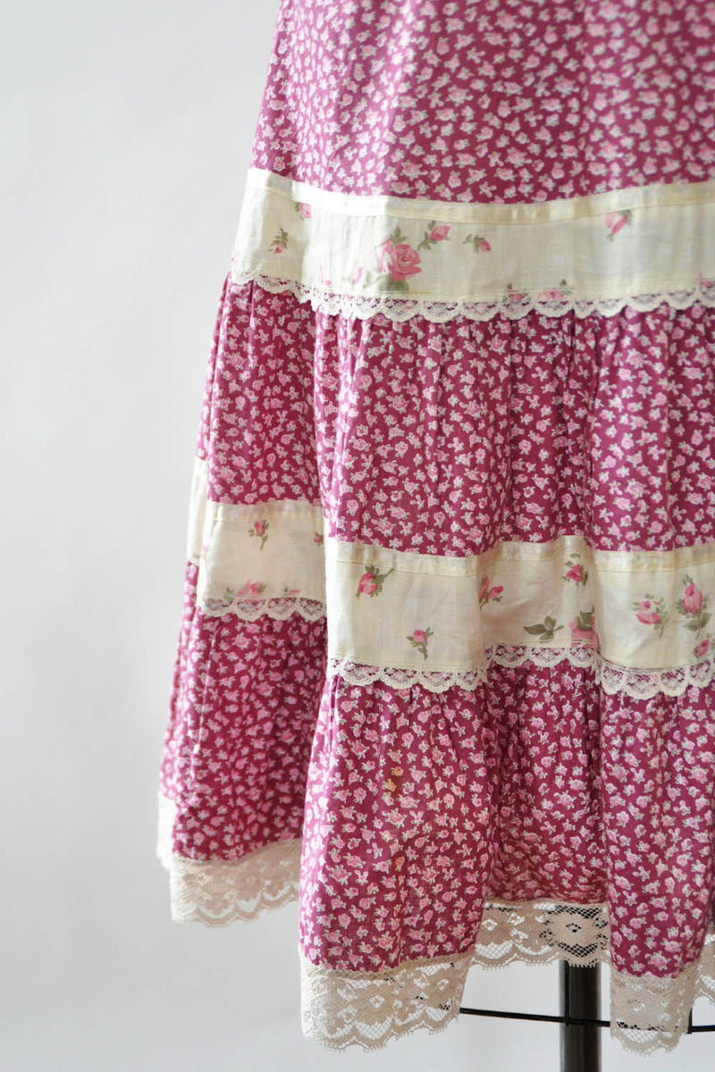 Rosebud Prairie Skirt S