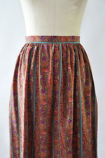 Clarissa Floral Stripe Skirt M