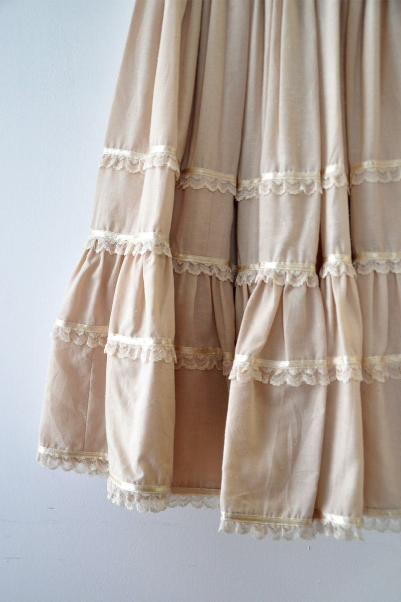 Ivory Petticoat Skirt XS