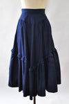 Denim Ruffle Skirt XS
