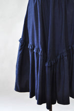 Denim Ruffle Skirt XS