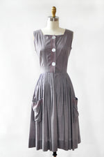 Gray Garden Cotton Dress XS/S