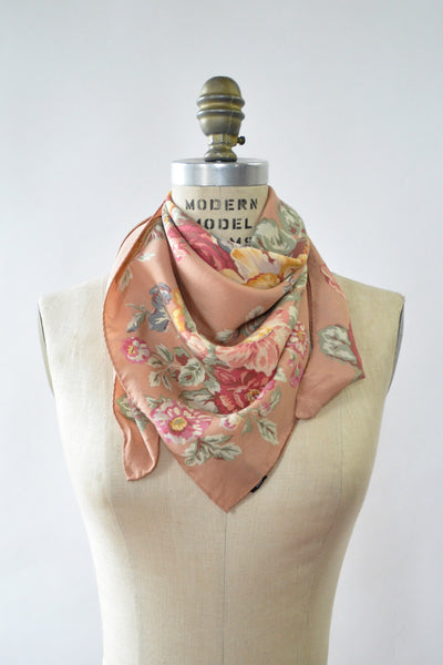 *Ralph Lauren Collection Orange Sherbet Watercolor Floral Oblong Silk Scarf Lauren Ralph Lauren Floral Silk Oblong Scarf | Nordstrom main image 4