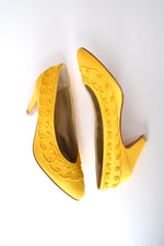 Canary Gucci Heels 7-7 1/2