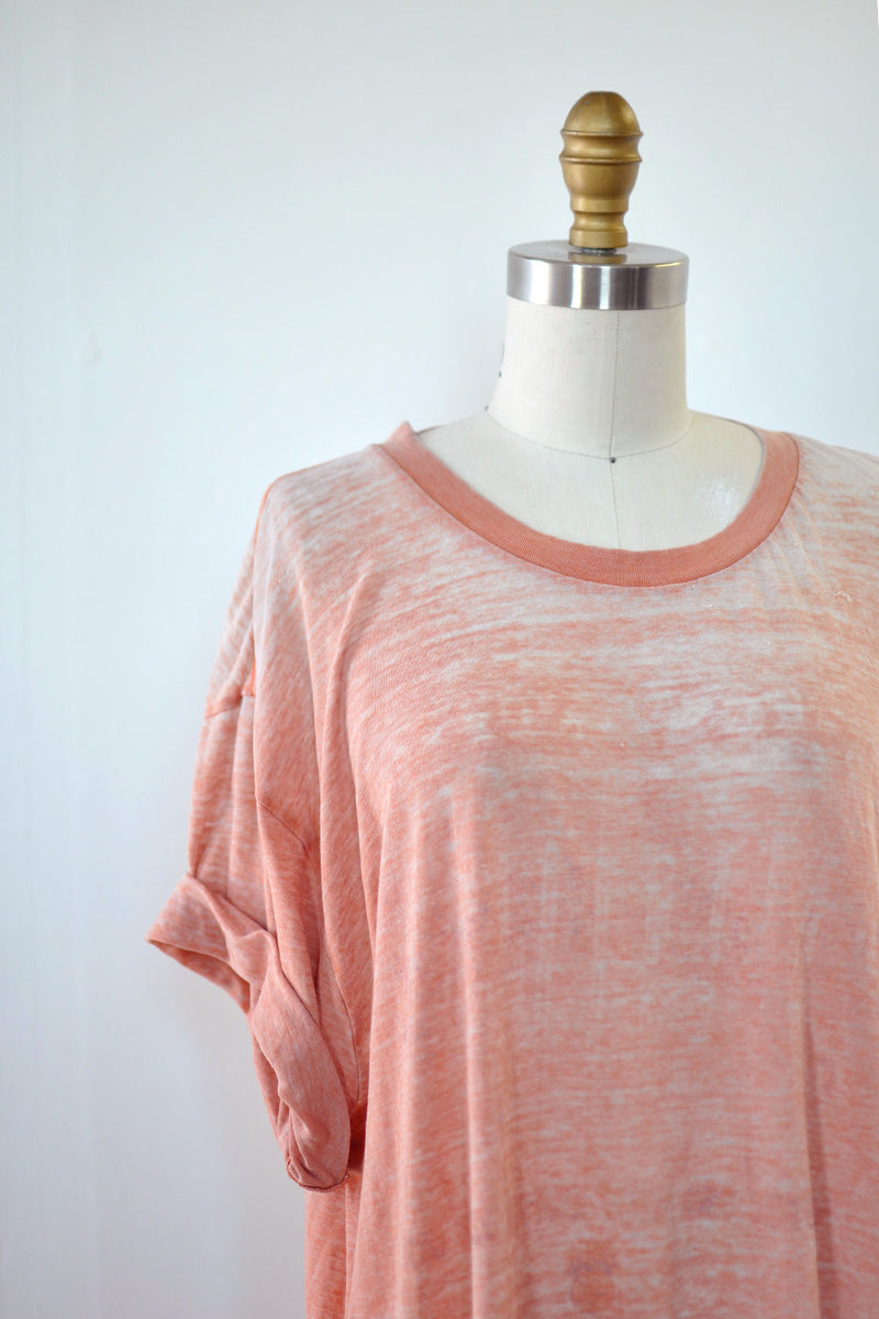 Burnout Ombre T-shirt Dress
