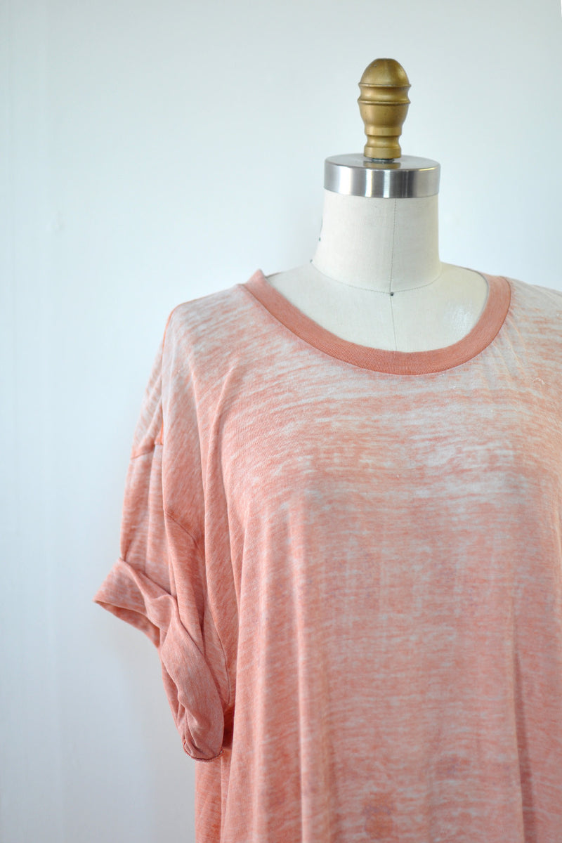 Burnout Ombre T-shirt Dress