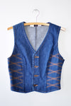 Zag on 'Em Denim Vest S