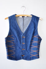 Zag on 'Em Denim Vest S