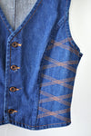 Zag on 'Em Denim Vest S