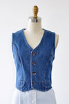 Cropped Denim Vest S