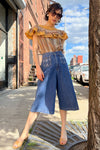 Gamin Flared Denim Gauchos S