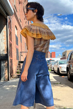 Gamin Flared Denim Gauchos S