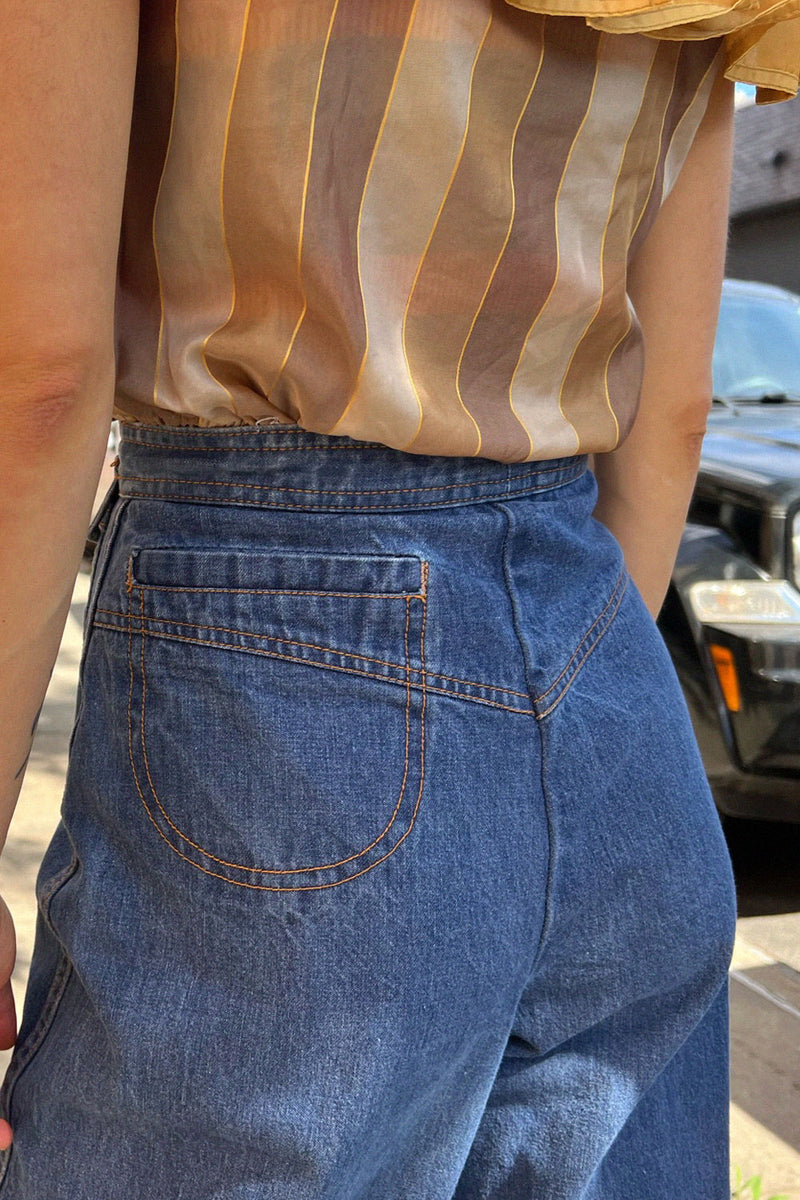 Gamin Flared Denim Gauchos S