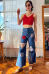 Patched Up Denim Flares S