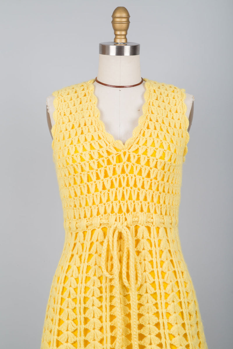 Lemon Crochet Tunic XS