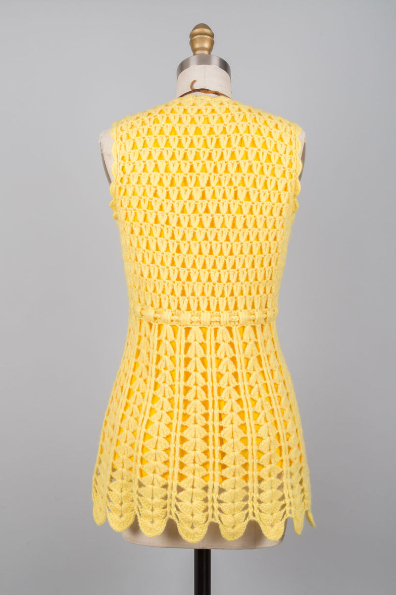 Lemon Crochet Tunic XS