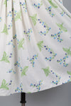 70s Ivory Wildflower Dress S