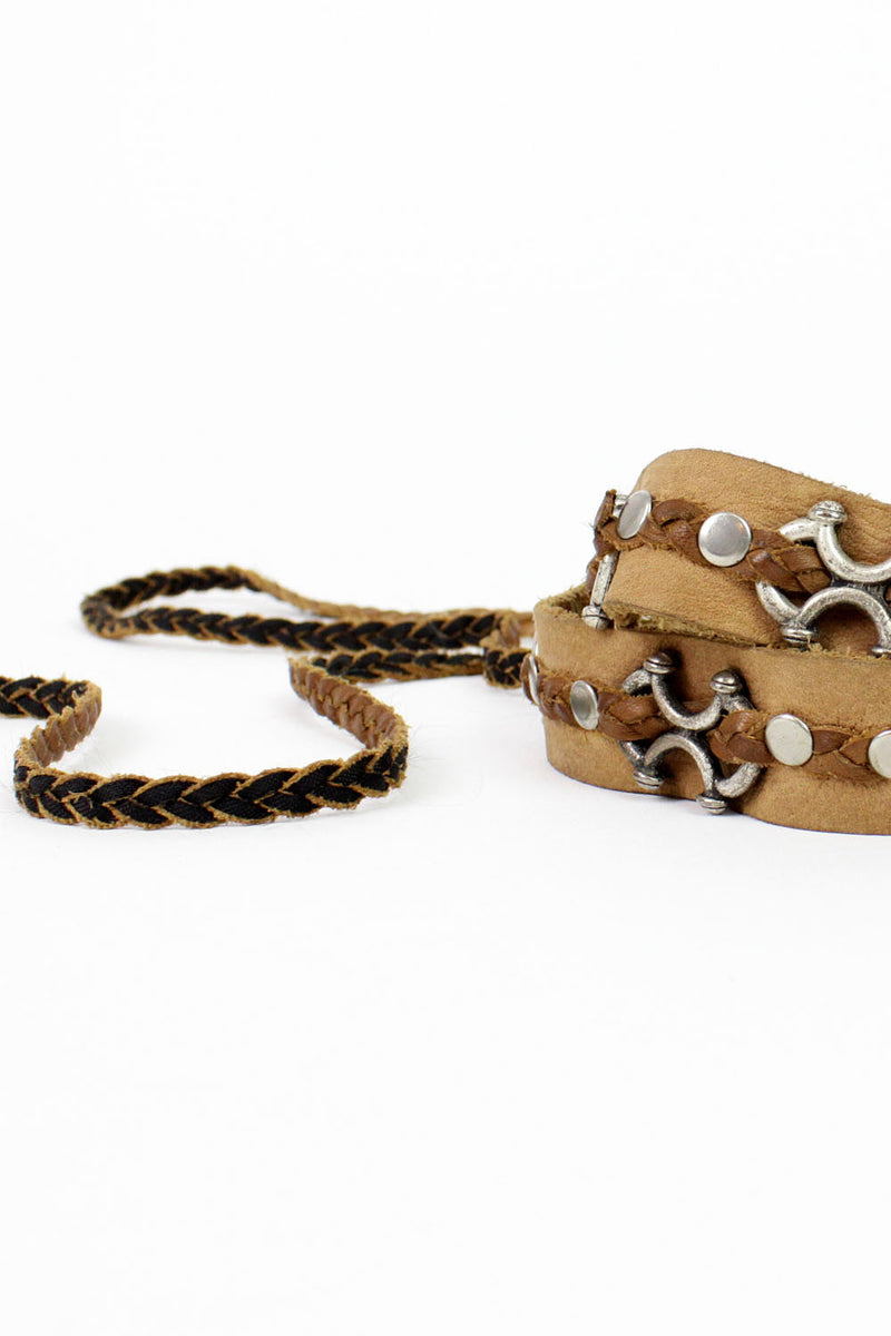 Leatherock braided sling belt