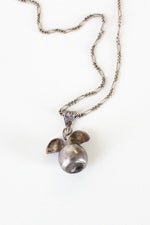 Sterling Apple Pendant Necklace