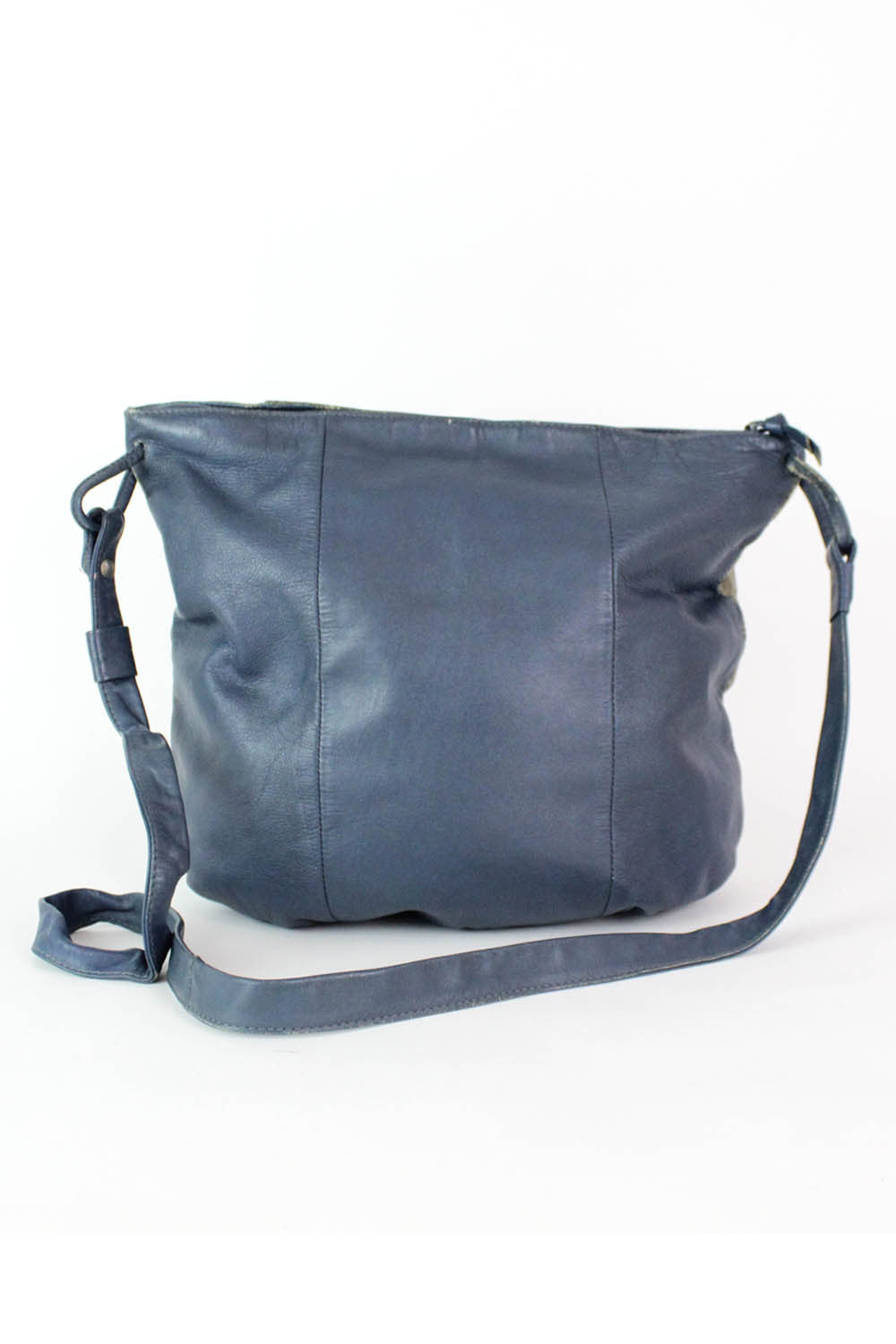 Leather Collage Slouchy Crossbody Bag
