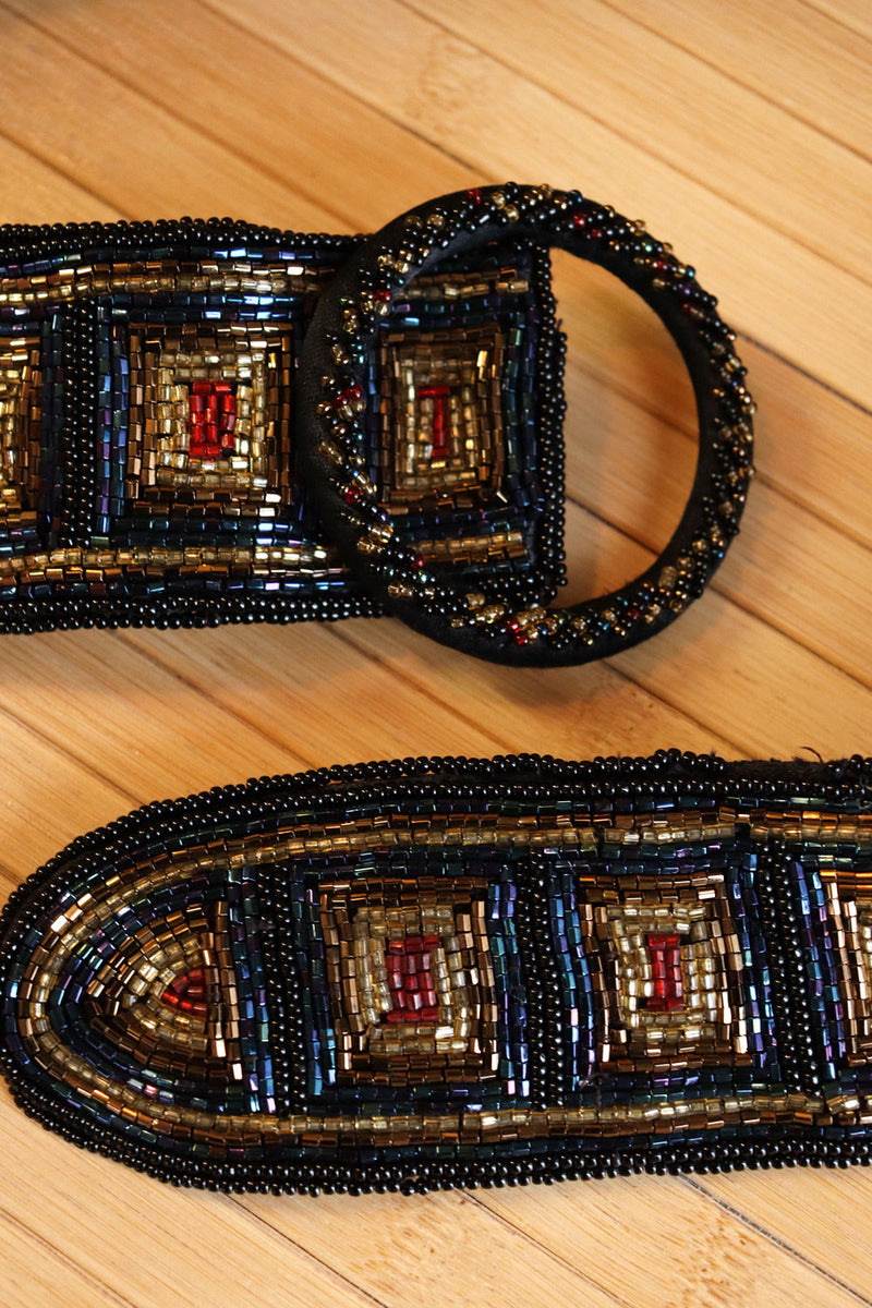 Geo Beaded Belt