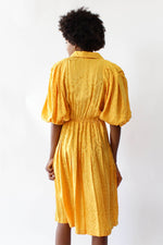 Silk Marigold Balloon Dress S